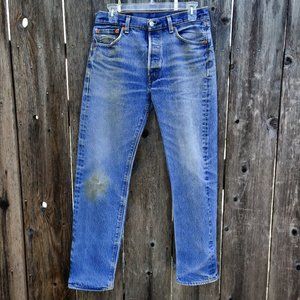 Beautifully Worn Vintage LEVI'S 501 Shrink To Fit | TAGGED 31x32